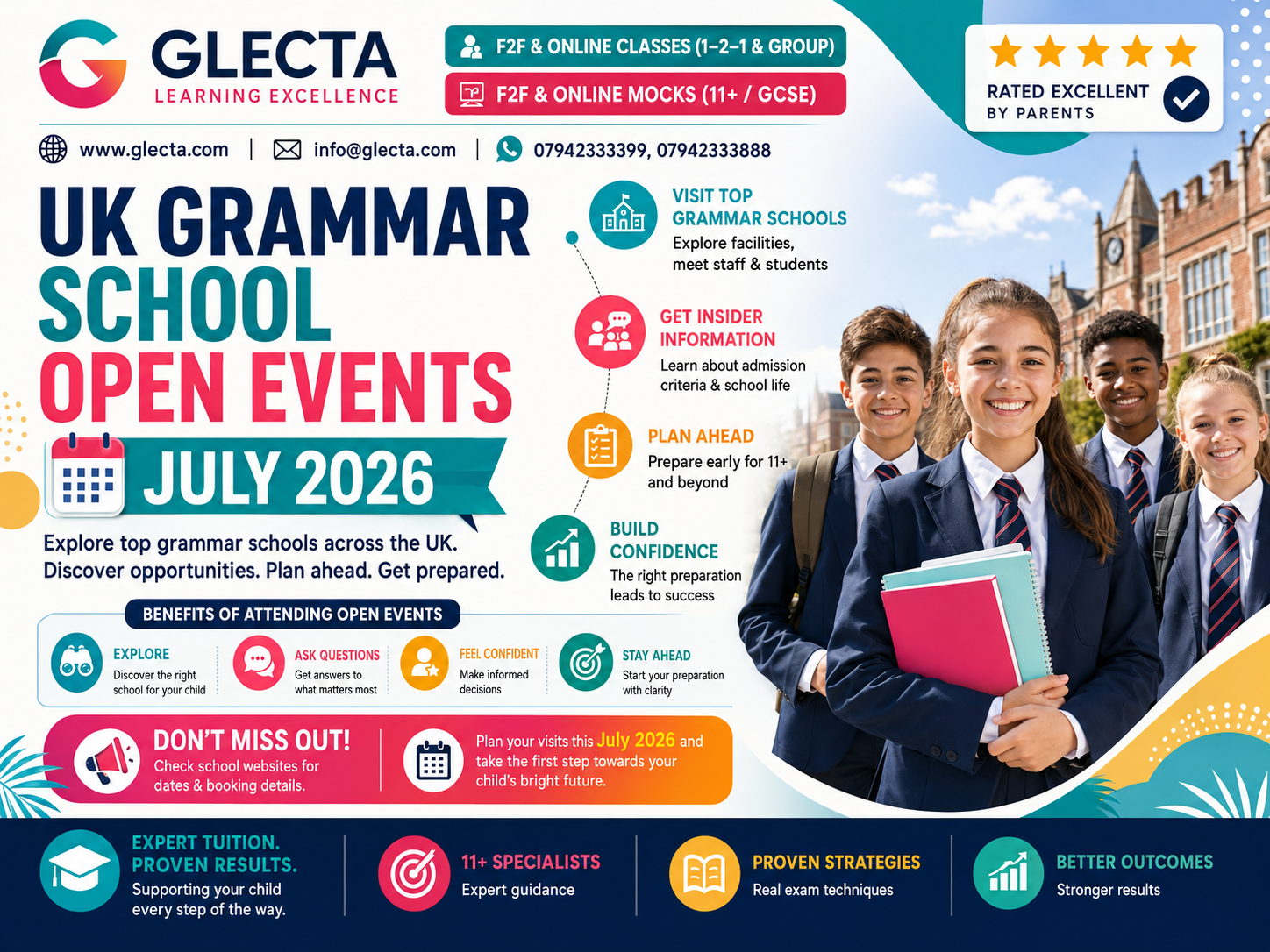 UK Grammar School Open Events — July 2026 Complete Guide