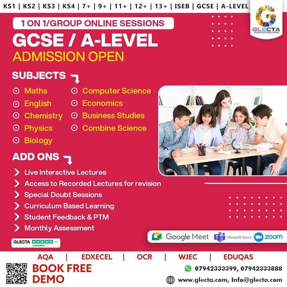 GCSE A Level Admissions Course