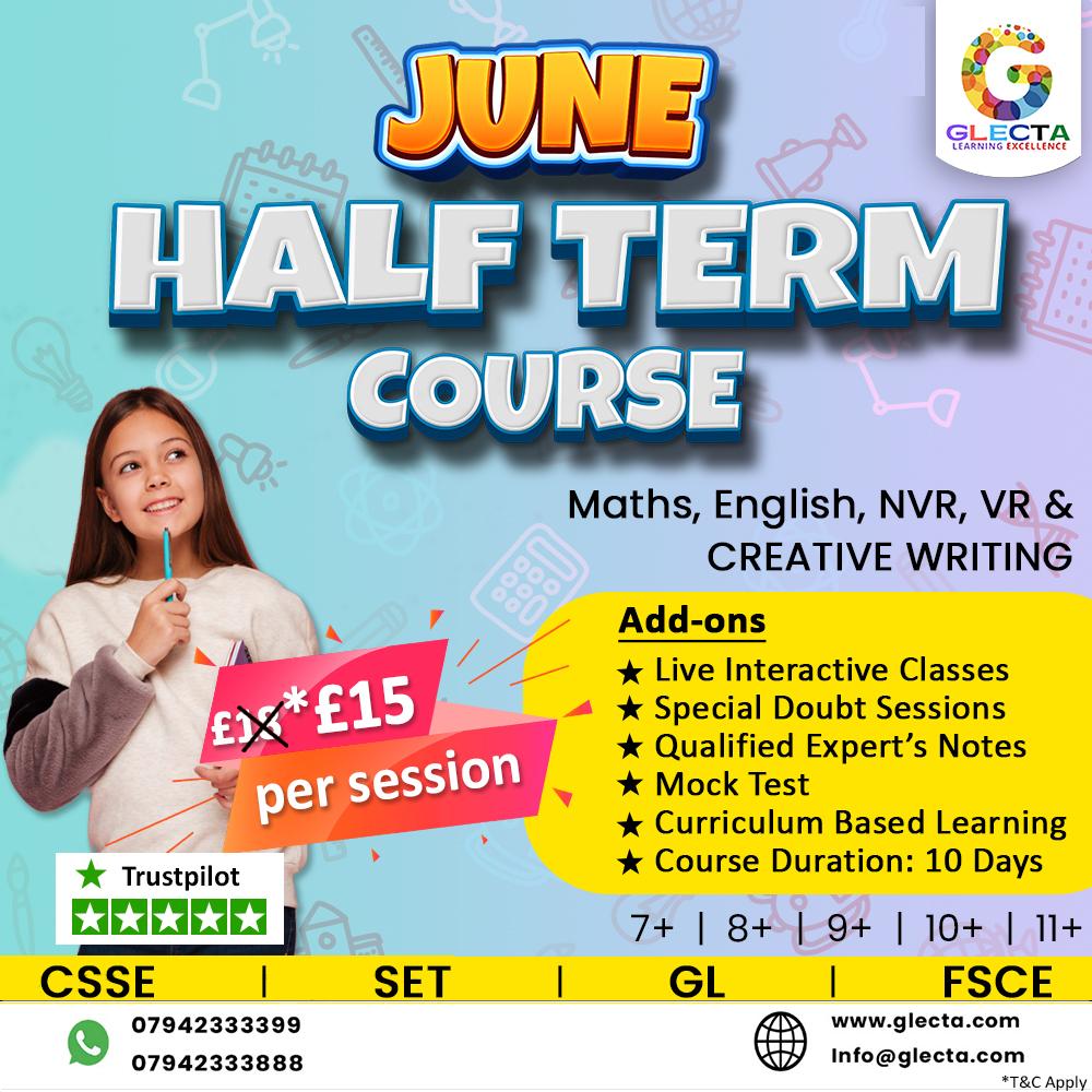 June Half Term Course