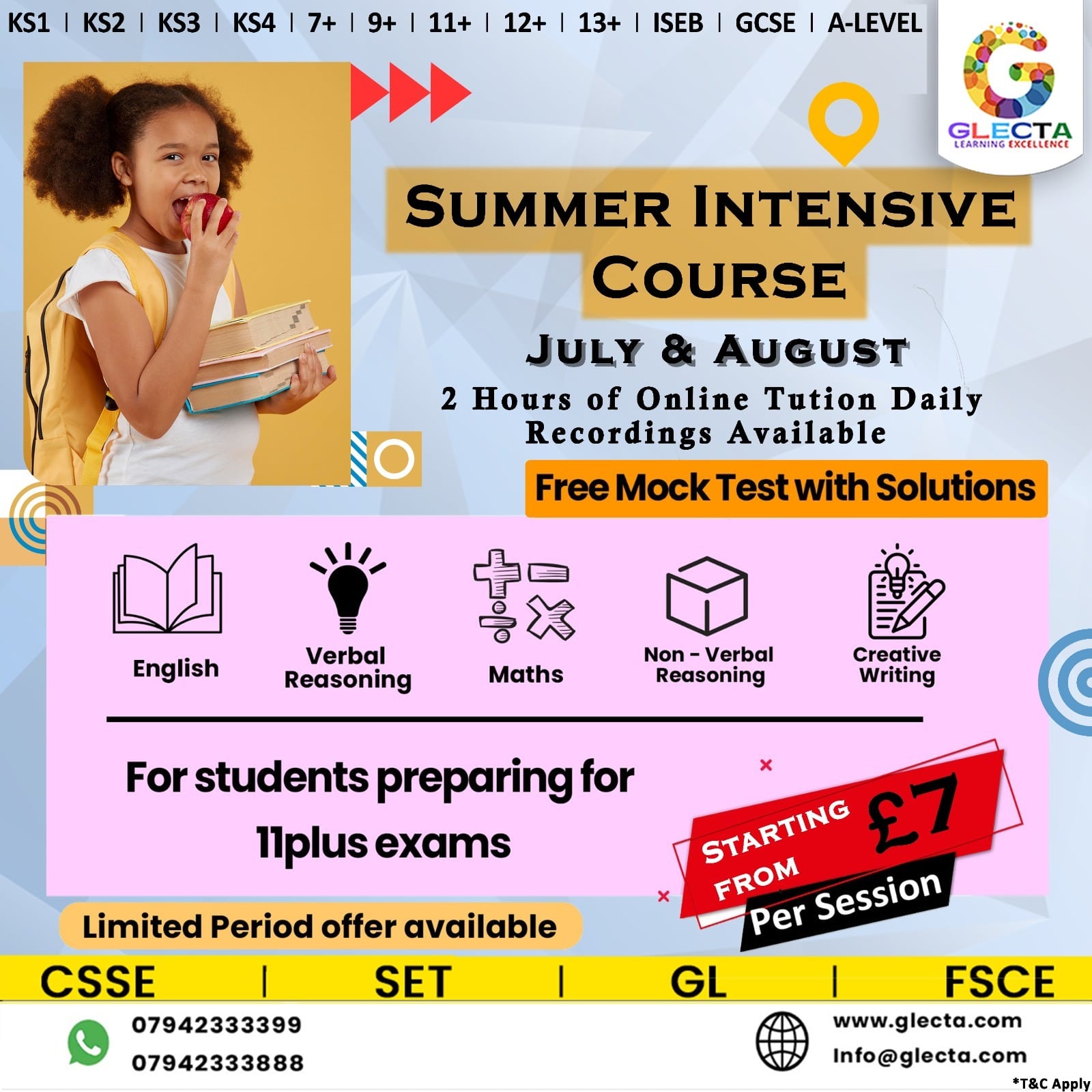 Summer Intensive Course