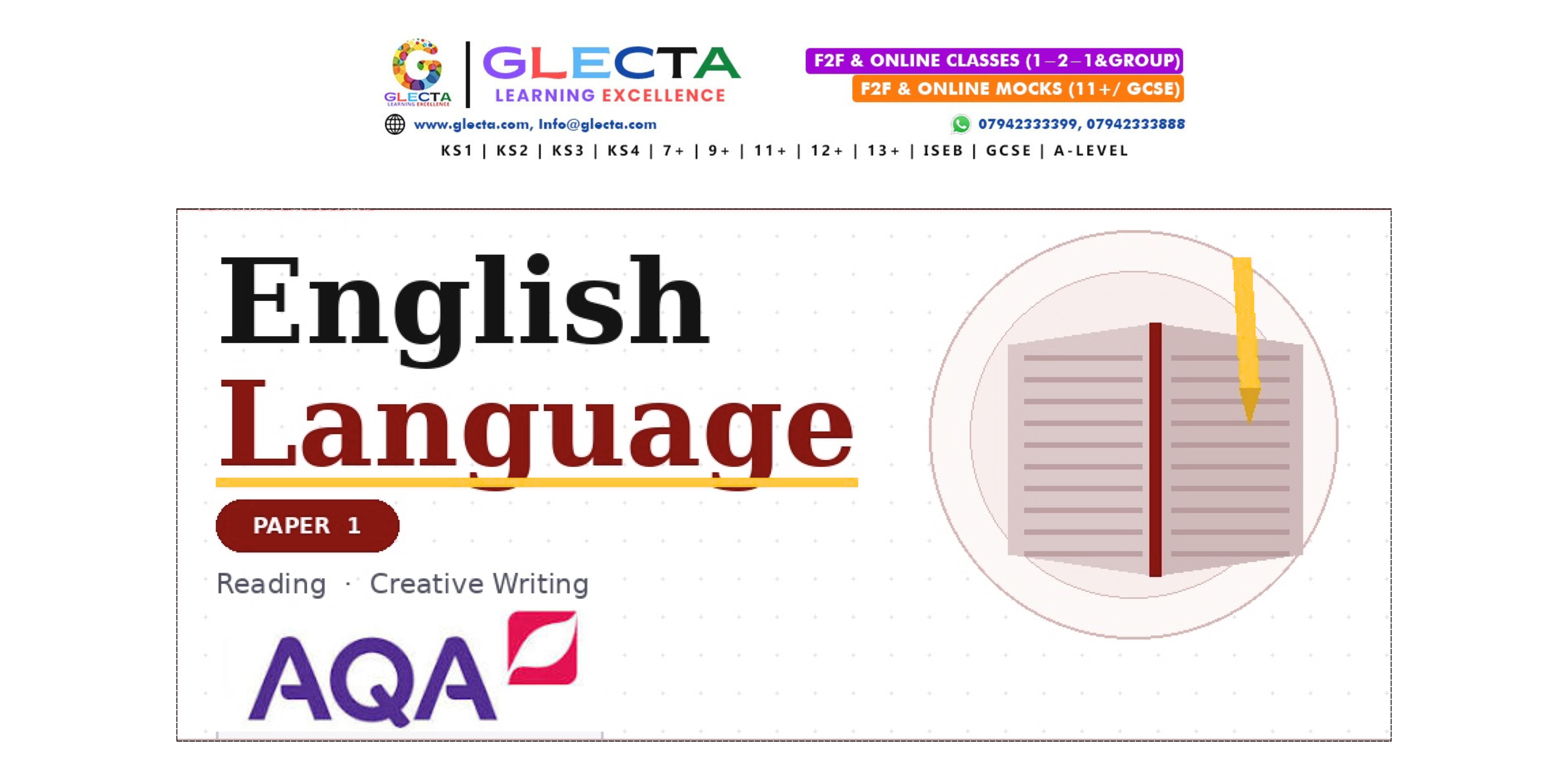 GCSEENGAQA0119 - GCSE English Paper 1 Mock (AQA) - Batch C