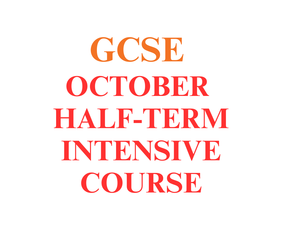 GCSE October Half Term Intensive